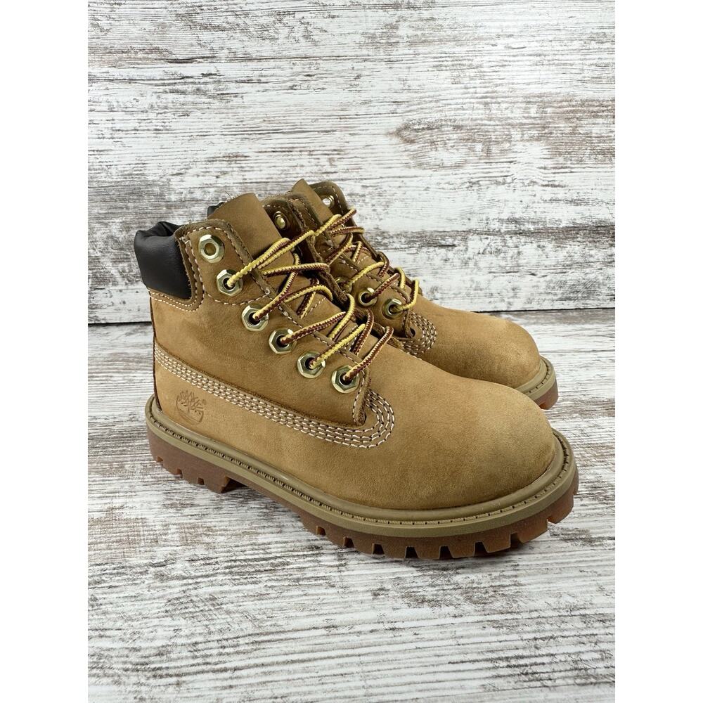 Toddler Timberland Premium Wheat Nubuck Boots Sz 9.5M